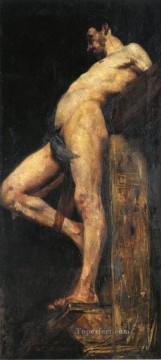 Desnudo Painting - Ladrón crucificado cuerpo masculino Lovis Corinth